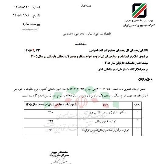 بخشنامه