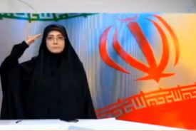 احترام نظامی مجری شبکه خبر به سومین رهبر انقلاب
