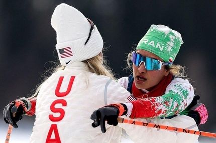 ورزشکار آمریکایی بعد از خط پایان منتظر من بود!