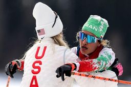 ورزشکار آمریکایی بعد از خط پایان منتظر من بود!