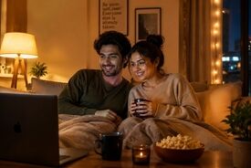 تماشای محتوای مشترک در شب؛ راهی برای کاهش اختلاف و صمیمیت بیشتر زوج‌ها؟