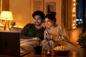 تماشای محتوای مشترک در شب؛ راهی برای کاهش اختلاف و صمیمیت بیشتر زوج‌ها؟