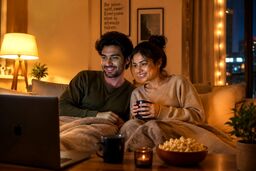 تماشای محتوای مشترک در شب؛ راهی برای کاهش اختلاف و صمیمیت بیشتر زوج‌ها؟