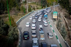 انسداد چالوس و ترافیک سنگین در محورهای شمالی