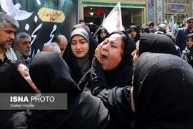 تصاویری از مراسم تشییع شهدا در چند شهر