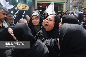 تصاویری از مراسم تشییع شهدا در چند شهر