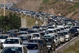 ترافیک سنگین در جاده‌های چالوس و هراز