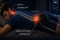 دمر خوابیدن؛ عادتی که می‌تواند عامل کمردرد و گردن‌درد صبحگاهی باشد