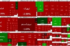 بورس ۱۰۳ هزار واحد ریزش کرد؛ سقوط به یک پله پایین‌تر