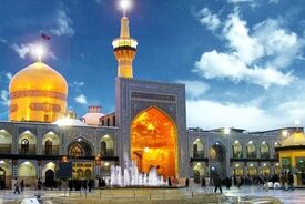 ببینید | بارش شدید تگرگ در حرم امام رضا (ع)