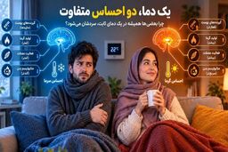 یک خانه، دو دمای متفاوت؛ چرا بعضی‌ها زودتر سردشان می‌شود